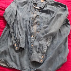 Denim button down shirt